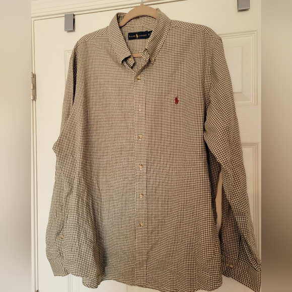 RALPH LAUREN Classic Fit Button Down Long Sleeve Plaid Shirt Men's Size XL - Picture 1 of 5